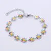Bohemian Flower 304 Stainless Steel 18K Gold Plated No Inlaid Stainless Steel Bracelets In Bulk