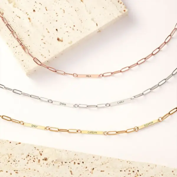 Stainless Steel Pin Board Necklace Women's Style Creative DIY Name Initial Design Multifunctional Collarbone Chain Jewelry Aessory