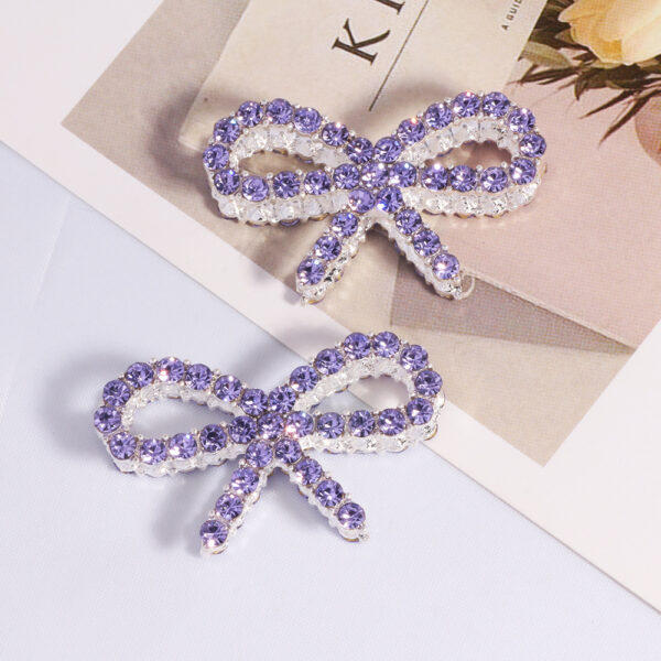 Wholesale Double-sided alloy hollow bow straight hole loose beads beaded DIY mobile phone chain key chain bag chain jewelry accessories