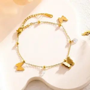 7852 Butterfly Pendant Drill Bracelet