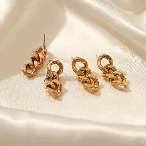 304 Stainless Steel Stainless Steel Earrings