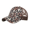 Wholesale Leopard print tiger print ponytail baseball net cap baseball cap corset cap cap Sun cap B717
