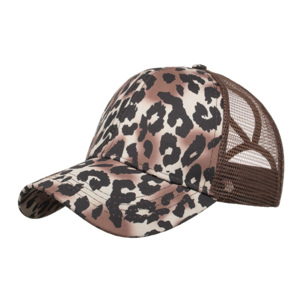 Wholesale Leopard print tiger print ponytail baseball net cap baseball cap corset cap cap Sun cap B717