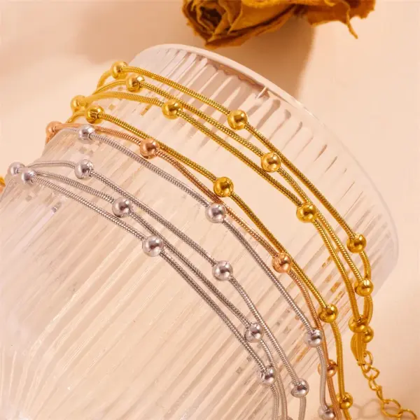 304 Stainless Steel Star Heart Shape Butterfly PVD Coated 18K Real Gold Plated Sweet Simple Style Waterproof Non Tarnish Gold Sier Bracelets Anklet