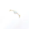 Wholesale 1 Piece Elegant Sweet Classic Style Flower 304 Stainless Steel Copper Waterproof Non Tarnish PVD Coated Real Gold Plated Women's Anklet