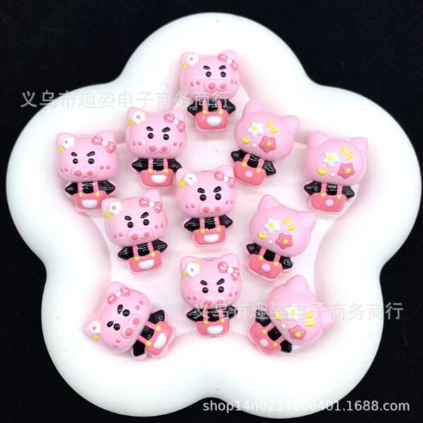 Wholesale Pink pig beaded bracelet