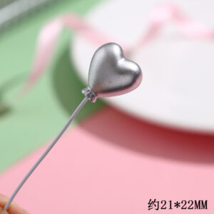 One silver love balloon