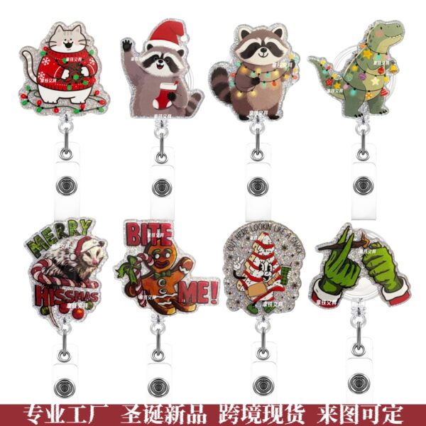 Wholesale Christmas Doctor Pull-Out Nurse Badge Scroll