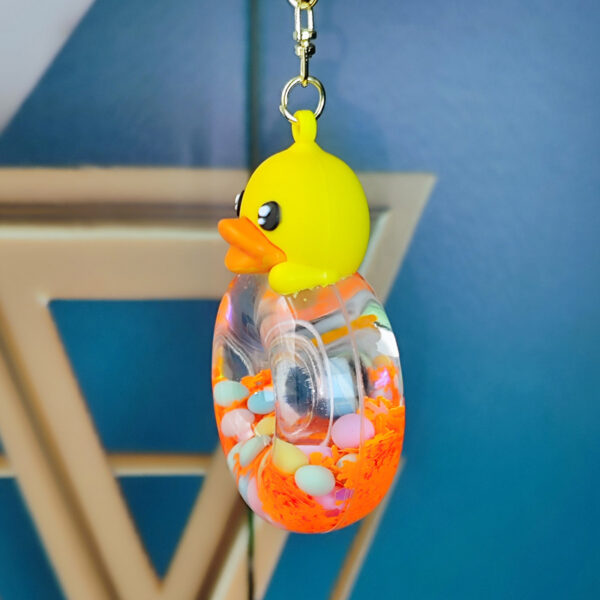 Wholesale Creative new oil Sanrio donut quicksand key chain car key chain package pendant small gift