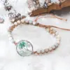 Wholesale Fashion Tree Metal Natural Stone Bracelets