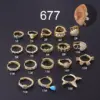 Ear Cartilage Rings & Studs Fashion Geometric Copper Plating