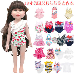 Wholesale 18 Inch Toy Doll Clothes One-Piece Swimsuit Beach Underwear Dress