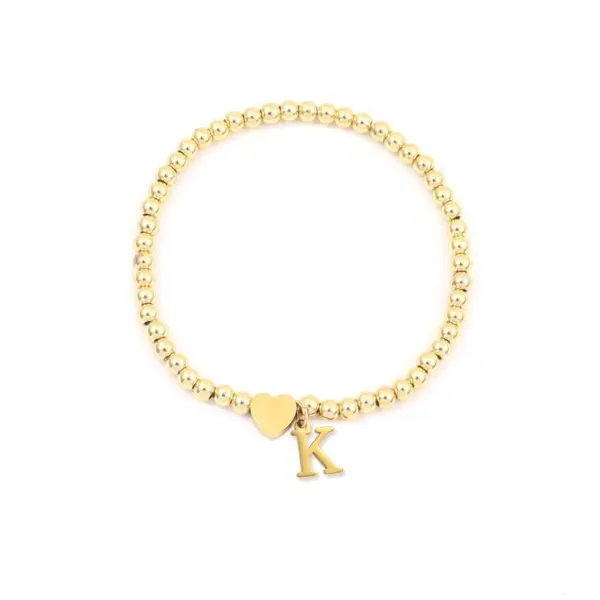 oly-824b1826d0dced78c904a7cc07bce666 Wholesale PVD Coated Real Gold Plated Letter 201 Stainless Steel 304 Simple Style Classic Waterproof Non Tarnish Bracelets