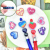 Wholesale Heart-shaped soft rubber beads