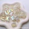 Wholesale Acrylic high-transparency cloud-like letter beads