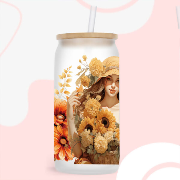 Wholesale Uv Transfer Sticker Glass Cup Crystal Label Crystal Sticker Cross-Border Exclusive for 16oz Glass Cup Special Sticker 23Cmx11Cm