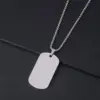Wholesale Jewelry Retro Classic Style Geometric Customization Laser Engraving 201 Stainless Steel Plating Pendant Necklace Chain-free