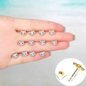 Wholesale Ear Cartilage Rings & Studs Animal Brass Gem