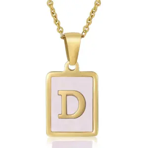 Pink Shell D (Including Chain) / 18K