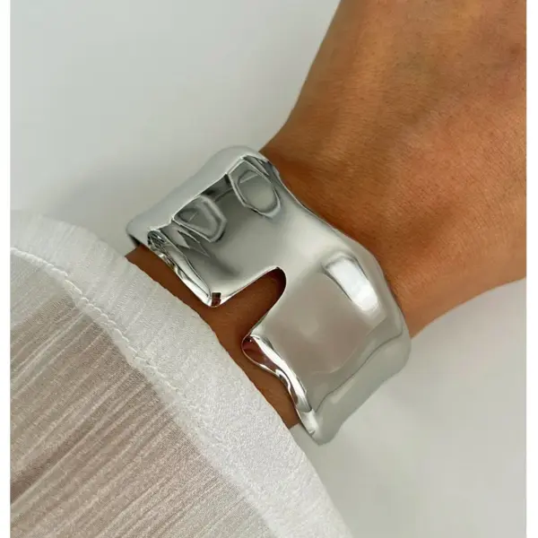 304 Stainless Steel Sun Starfish Turtle PVD Coated Rhinestones Real Gold Plated Marine Style Commute Waterproof Non Tarnish Surgical Steel Gold Bangle