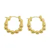 oly-828ef0105863c9b628b0faa67d83711e Wholesale 1 Pair Basic Classic Style Geometric Plating 304 Stainless Steel 18K Gold Plated Hoop Earrings