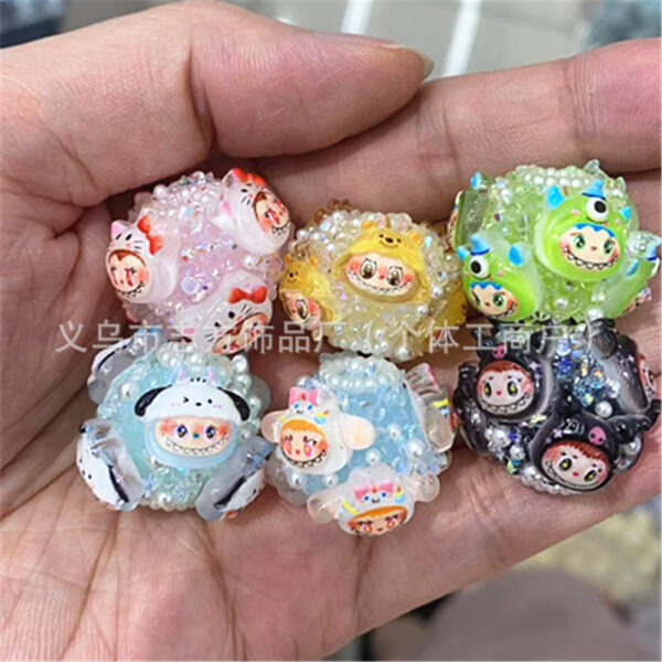 oly-829f1d2bdd0f839c45edd1b54806caa1 Wholesale Cartoon Sugar Monster Beaded Flower Balls DIY