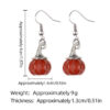Wholesale Vintage Agate Pumpkin Crystal Pumpkin-Shaped Witch Hat Earrings