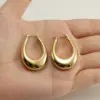 Wholesale 1 Pair Simple Style U Shape Polishing 304 Stainless Steel 18K Gold Plated Stainless Steel Earrings