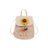 Wholesale Straw sunflower backpack