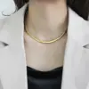 Wholesale PVD Coated 18K Gold Real Gold Plated Solid Color 667 Stainless Steel Simple Style Waterproof Non Tarnish 667 Stainless Steel Necklace