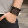 Wholesale Classic men's punk hip-hop bracelet