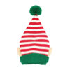 Wholesale Small ear striped Christmas hat jacquard beanie