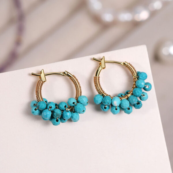 oly-82cd6950fb8364eff78af4d1168234d4 Wholesale Amazonite White Shell Earrings