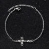 Wholesale Silver Stainless Steel Cross Bracelet