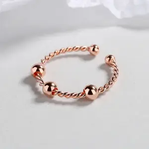 Decompression twist rose gold / Adjustable opening