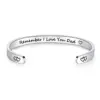 Wholesale Fashion C Shape Letter Stainless Steel Bangle