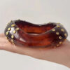 Wholesale Exaggerated large studded resin bracelet, uniquely shaped color-blocked jewelry