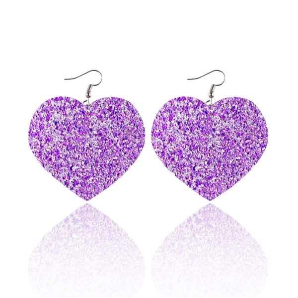 oly-82f30ea3393fa2106609019a5053a9d8 Wholesale Heart Valentine's Day Leather Earrings
