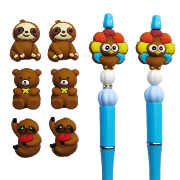 Wholesale 10pcs Cute Cartoon Animal Beads