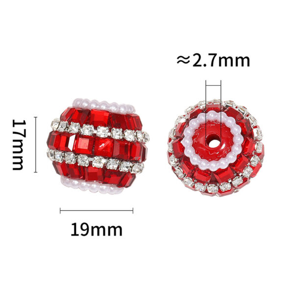 Wholesale Heavy-duty colored square rhinestone DIY simple and stylish beaded rhinestone chain, rhinestone ball, beaded pen, mobile phone chain, accessory materials