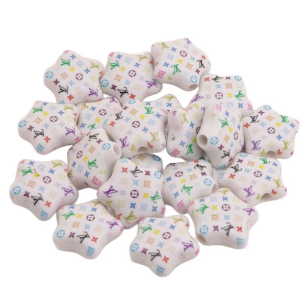 Wholesale Colorful five-pointed star acrylic beads
