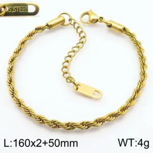 2mm Gold Bracelet Kb184487-Z