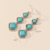 Wholesale Cross-border original design European and American fashion new alloy earrings exaggerated bohemian big earrings ethnic style
