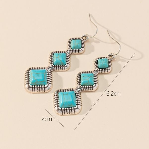 Wholesale Cross-border original design European and American fashion new alloy earrings exaggerated bohemian big earrings ethnic style