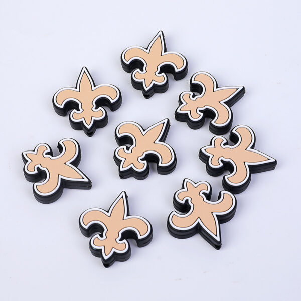 Wholesale American football team silicone beads Focal Beads
