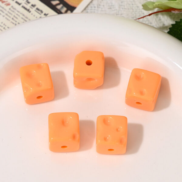 Wholesale Dopamine Cheese Cubes Loose Beads