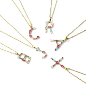 Wholesale Letter Word Copper Fashion Necklace