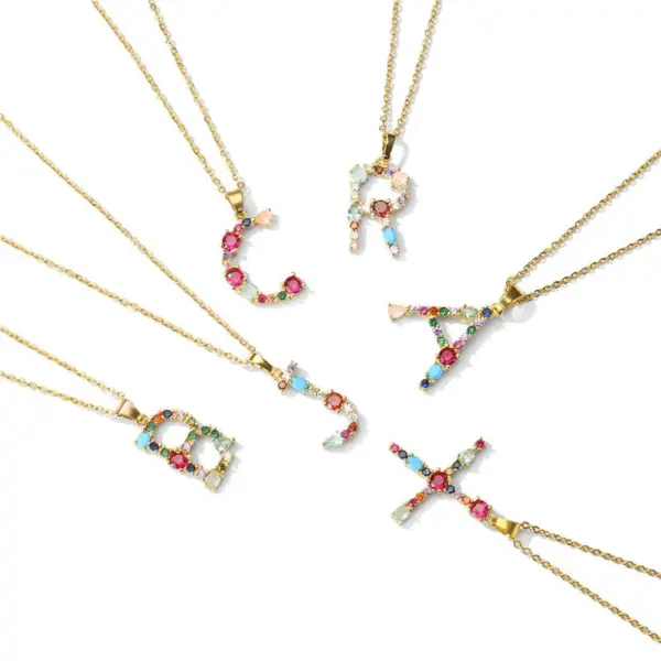 Wholesale Letter Word Copper Fashion Necklace