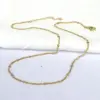 Wholesale Simple Style Solid Color Copper Gold Plated Necklace In Bulk