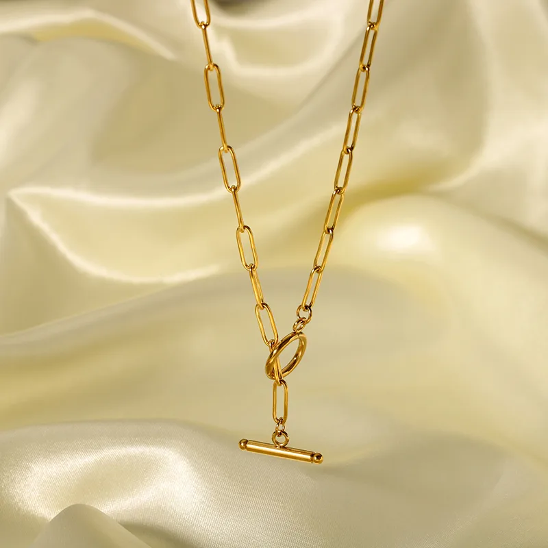 Wholesale PVD Coated Real Gold Plated 18K Gold Geometric 201 Stainless Steel Nordic Style Basic Classic Style Waterproof Non Tarnish 201 Stainless Ste